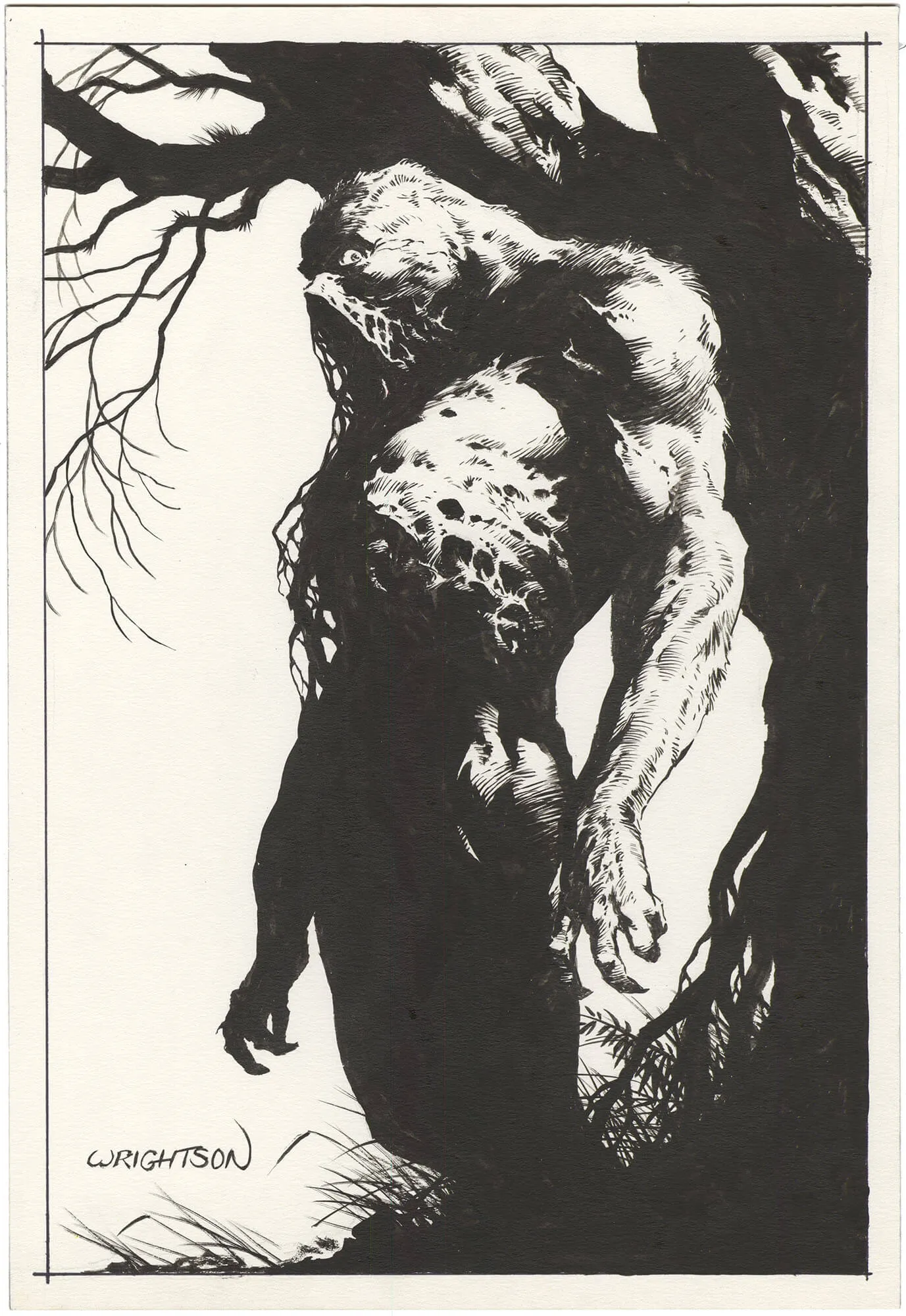 Bernie Wrightson Swamp Thing Unused Portfolio