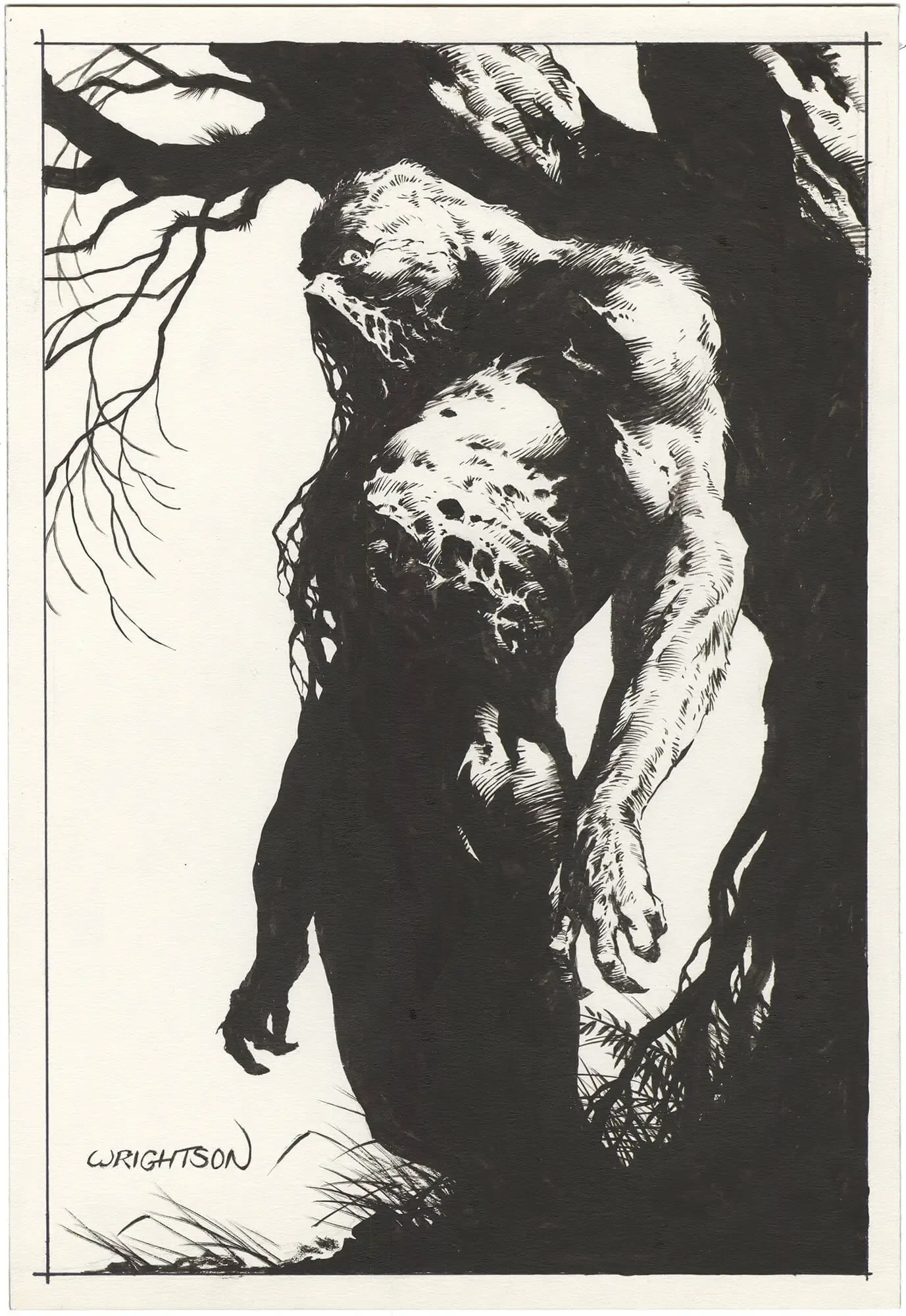 Bernie Wrightson Swamp Thing Unused Portfolio
