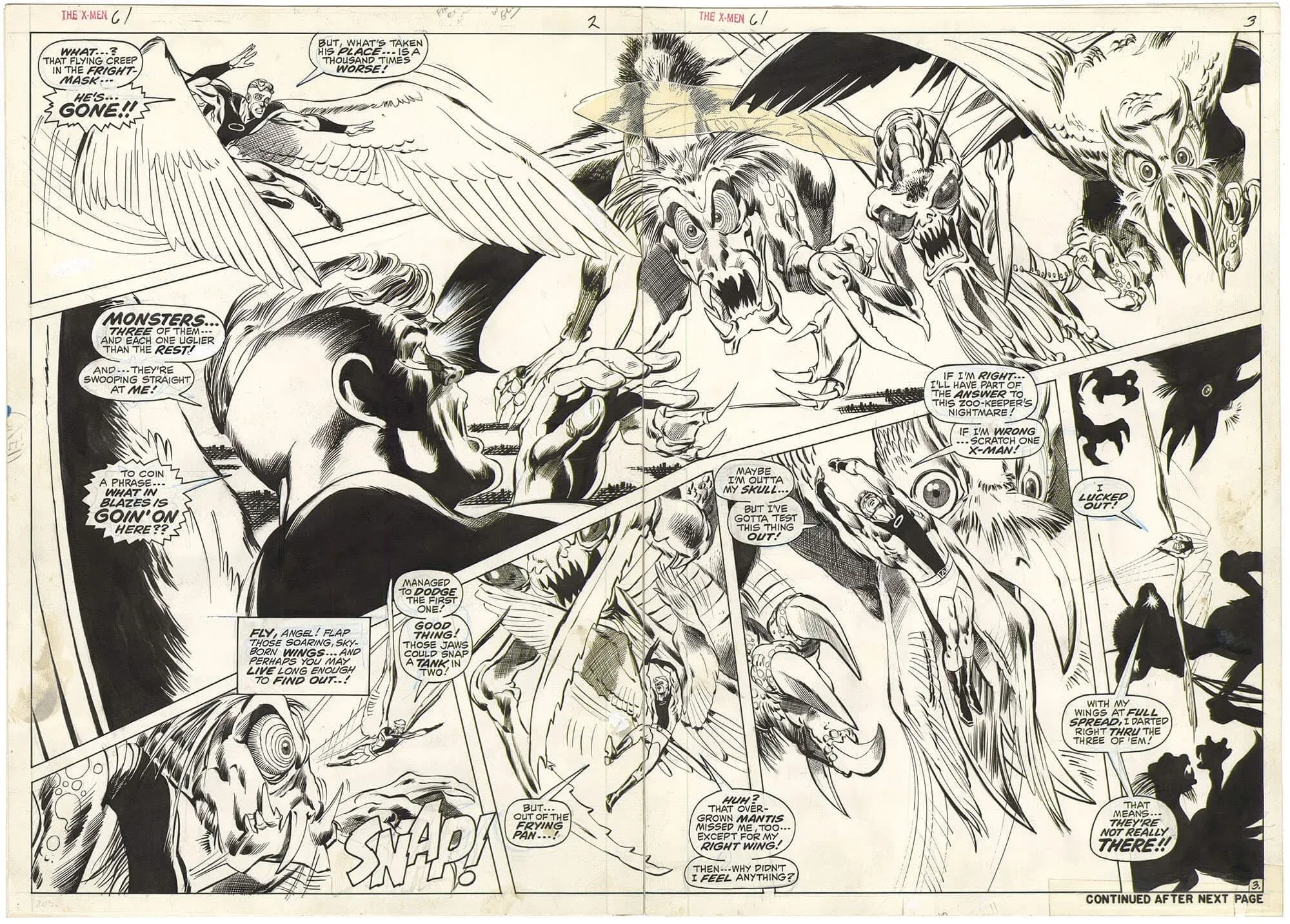 X-Men #61 p2+3 (Double Spread)