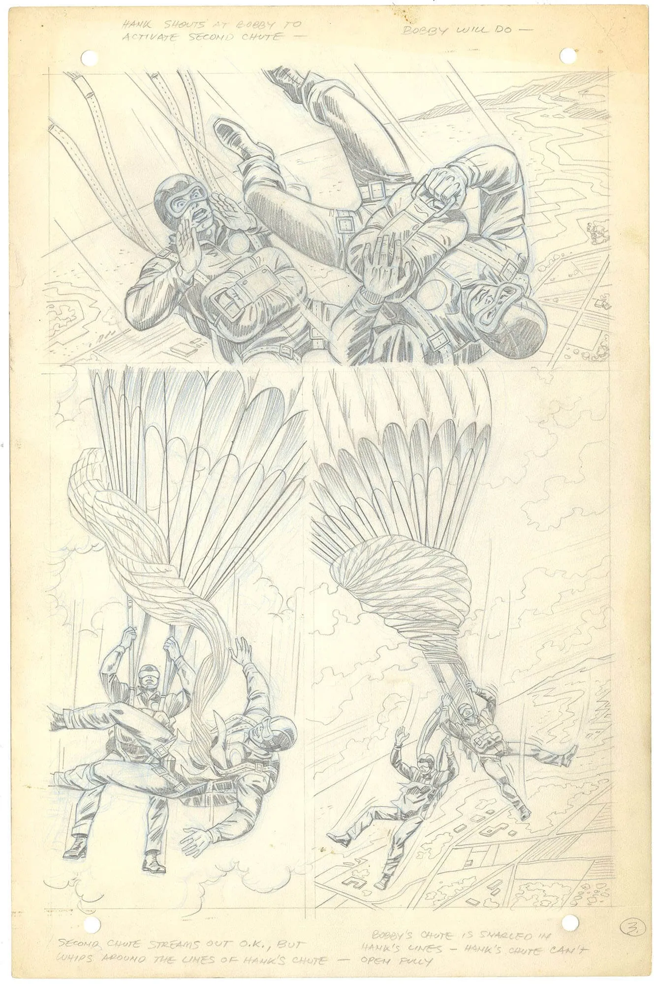 X-Men #49 p3 (Unused pencil)(Rare)