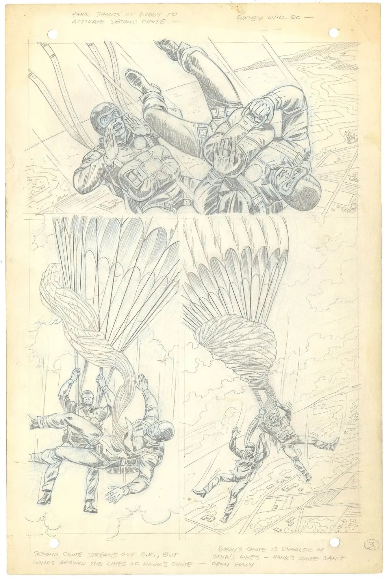 X-Men #49 p3 (Unused pencil)(Rare)