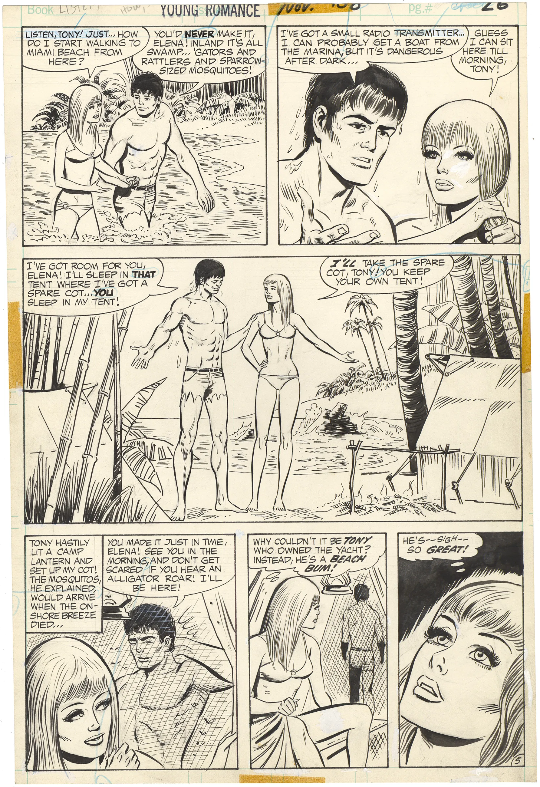 Young Romance #188 P5 Comic Art