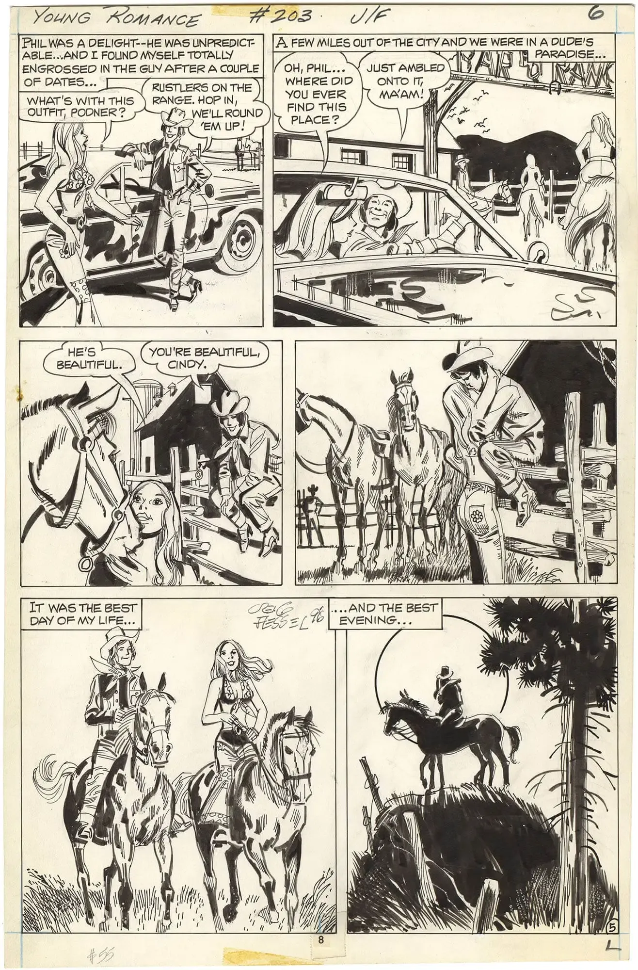 Young Romance #203 p5 (Signed)