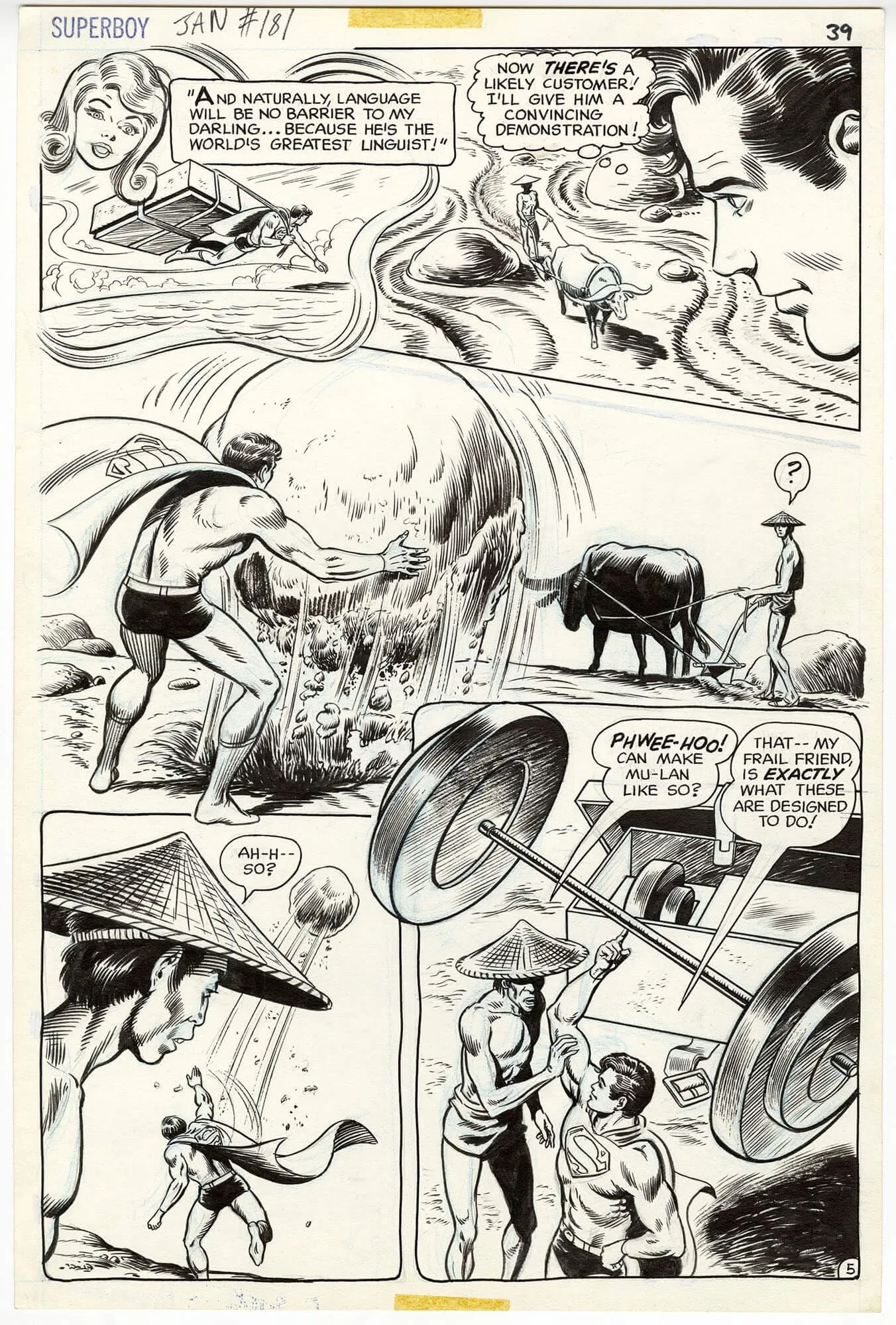 Superboy #181 P5 Comic Art